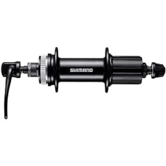 Shimano Unisex — pieaugušo FH-MT200 kasetes aizmugurējā riteņa rumba, melna 32 caurumi