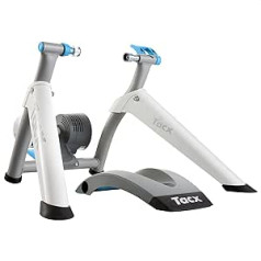 TACX Flow viedais interaktīvais riteņu trenažieris ar saderību ar TACX App, Zwift utt. Līdz 800 vatu pretestība un līdz 6% slīpums. Salokāms un gandrīz kluss spararats