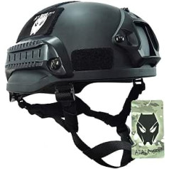 ATAIRSOFT Mich 2002 Combat Protection Helmet with Side Rail & NVG Mountain for Airsoft Tactical Military Paintball Hunting