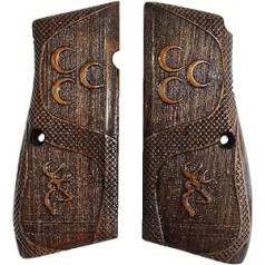 ZIB GRIPS Browning HP 14 pistoles rokturis ar rokām izgatavots no valrieksta koka Ars.076