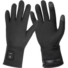 DR. WARM Heated Gloves Liner for Men and Women, Heated Gloves, Cycling Gloves, Rechargeable Thin Hand Warmers for Outdoor Work (M)