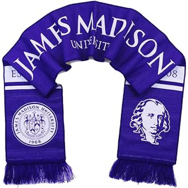 Tradīcijas Šalles Džeimsa Medisona Universitātes Schal — JMU Dukes Classic Woven