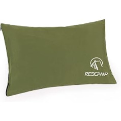 REDCAMP Camping Pillow for Sleeping Lightweight and Compressible Small Pillow for Travel Backpacking Hammock Peach Skin Green