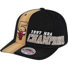 Mitchell & Ness NBA 97 Champs Stretch Snapback HWC — Čikāgas Bulls, melns/sarkans/zelts