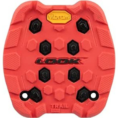 LOOK cikls — Activ Grip Trail Pad — savietojams ar Trail Grip plakanajiem pedāļiem — Pretslīdes tehnoloģija ar novatorisku saķeres gumijas virsmu — Izcila saķere — Sarkans