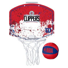 Мини-обруч Wilson NBA Team Los Angeles Clippers WTBA1302LAC / баскетбольный щит одного размера