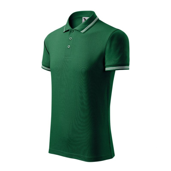 Malfini Urban M polo krekls MLI-219D3 tumši zaļš / 2XL