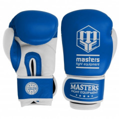 MASTERS RBT-TRW 01210-02 кожаные боксерские перчатки / синие