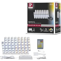 Paulmann 70624 LED Stripe MaxLED 500 Basisset Tunable White 3m 20W 230/24V 36VA Silber 70624 LED Lichtband Lichtstreifen Lichtschlauch