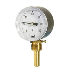 Temperature Indicator 120 C Vertical Introl Metal Casing