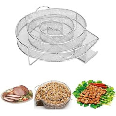 Naisfei Round Cold Smoke Generator for Smoker Oven, Round Stainless Steel Cold Smoke Generator, Stainless Steel Smoker Oven for Hot and Cold Smoking, Suitable for All Grill Smoking Devices (Reusable,