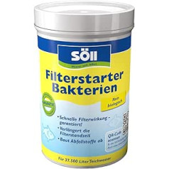 Söll Filter starter bakterijos didelio grynumo mikroorganizmai tvenkiniams - natūralios filtrų bakterijos aktyvina filtrų biologiją sodo tvenkinyje, žuvų tvenkinyje, koi tvenkinyje, plaukimo tvenkinyje