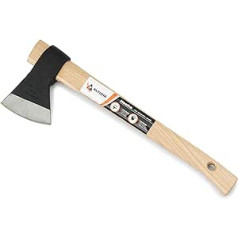 Axe - Model 8284 - Made of Forged Steel and Wooden Steol with Cota - For Frequent Use - Dimensions 45 x 15 x 5 cm - Weight 865 g - Great Resistance and Durability - Altuna