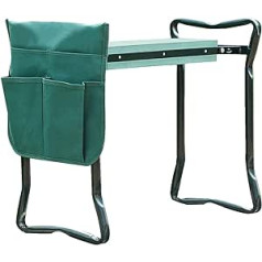 Randaco dārza krēsls dārza ceļgals ar EVA putu paklājiņu, pārnēsājams salokāms dārza sols ar instrumentu somu, darba krēsls, dārza sols dārza darbiem līdz 150 kg