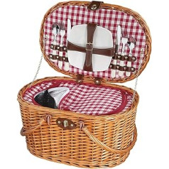 Cilio Riva pinti pikniko krepšelis, rudas, vieno dydžio