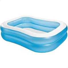 Intex Swim Center ģimenes baseina piepūšamā izmēra izmērs: 203cm x 152cm x 48cm (57180NP)