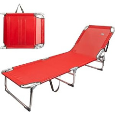 AKTIVE 62648 Lounger Aluminum Red