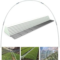 Greenhouse Hoops Pack of 50 43 cm Removable Greenhouse Rings for Plant Cover Polytunnel Greenhouse Tyres Arches Plastic Fibreglass Plant Tunnel for Garden Fabric Garden Stakes