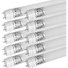 ZONE LED Set of 10 LED Tubes 120 cm Neutral White (4000 K) 1850 Lumen T8 G13-18 W (Replaces 36 W) Includes Starter, LED Tube Fluorescent Tube Neon Tube Light