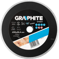 Graphite Dimanta disks 230 x 25,4 mm, pilns līdz 59G891