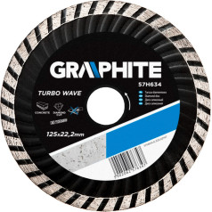 Graphite Dimanta disks 125 x 22,2 mm, turbo vilnis