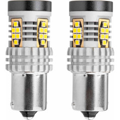 Canbus LED spuldzes 3020 24smd 1156 ba15s p21w r10w r5w balta 12v 24v amio-02797