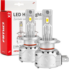 LED x2 sērijas canbus amio h7 amio-2973 auto spuldzes