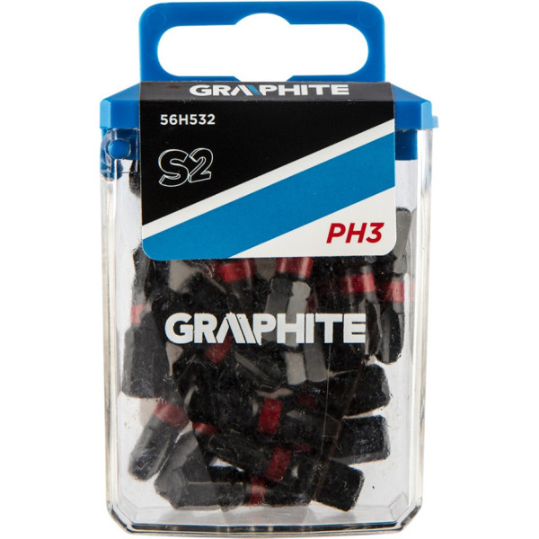 Graphite PH3 x 25 mm triecienuzgaļi, 20 gab.