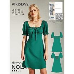 Vikisews Sewing Pattern Nola Izmēri: 6-8