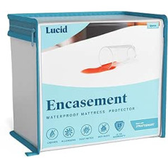 LUCID Encasement Matratzenschoner – komplett umgibt die Matratze für Wasserdichten Schutz