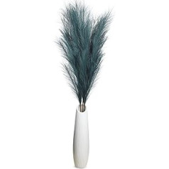 huaao Pampas Grass Blue Large 3 Stems 110 cm Handmade Boho Pampas Grass, Artificial Pampas Grass Decoration Feather for Flower Arrangement Living Room, Bedroom, Boho, Wedding, Vases, Office