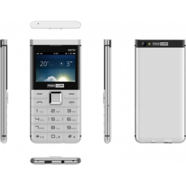 Maxcom Tālrunis mm 760 dual sim balts