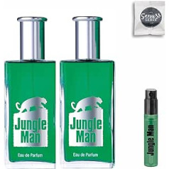 Genussleben 2x LR Jungle Man 50 ml ar bezmaksas smaržas paraugu un Genussleben Fruit Gum