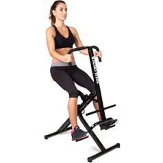 Mediashop Total Crunch Training Device — Velotrenažieris — Fitnesa aprīkojums bicepsam, platsmuskuļiem, vēdera, plecu, muguras un deltveida muskuļiem — viegls kardio treniņš