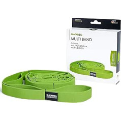 BLACKROLL® Stretch Band/Multi Band, fitnesa josla mobilitātei vai holistiskiem treniņiem, elastīga vingrošanas josla ar cilpām, ādai draudzīga stiepšanās josla, ideāli piemērota jogai, Ražots Vācijā