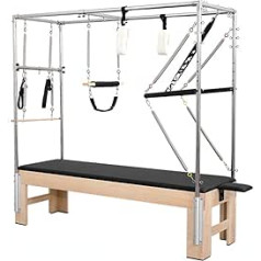 AMCOIN Pilates Cadillac Reformer Retro, Pilates aprīkojums, Pilates Reformer mājas vingrinājumiem