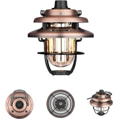 OLIGHT Olantern Classic Mini LED kempinga lampa, nepārtraukti aptumšojama, retro kempinga laterna ar 300 LM dubultu gaismas avotu, kempinga gaisma, uzlādējama pārnēsājama kempingam, telts, avārijas, dekorēšana