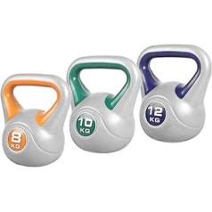 Gorilla Sports®, Stilīgs Kettlebell, 2–20 kg, Plastmasa, Fitnesa Kettlebell, Viens/komplekts