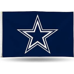 Rico Industries NFL Dallas Cowboys vienpusējs ķekats ar cilpām 90 x 150 cm