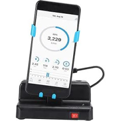 Automatic Pedometer, Adjustable Phone Shaker Left to Right Swing Pedometer, 8000 Steps Per Hour for Increasing Steps (Sky Blue)