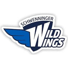 Dažādu izmēru Schwenninger Wild Wings uzlīmju dvīņu iepakojums