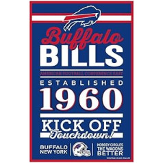 Wincraft NFL Buffalo Bills SignWood Designs Team Paint 11 x 17 cm