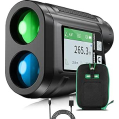 Aomiun Laser Entfernungsmesser Jagd/Golf, Rangefinder Golf,600M/800M,6X Vergrößerung,LCD Display ±0,5M Genauigkeit,Rangefinder Golf,mit Entfernungs und Geschwindigkeits Modus,Scan Modus