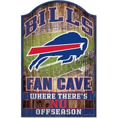 Wincraft NFL Buffalo Bills 11 x 17 collu melna koka zīme 05388011