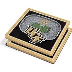 YouTheFan StadiumView Central Florida Knights 3D Stadium Views Coaster, Team Colours, 4