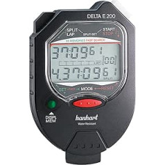 Hanhart Delta E 200 Electronic Stopwatch Black 1/100 Second Laboratory Clock