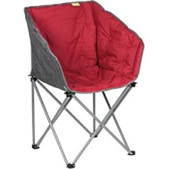 Polsterēts kempinga krēsls atpūtas krēsls Kampa EXTREMER comfort FT0053 sarkans