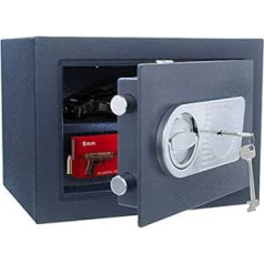 SafeHero rokas pistole Safe Class 0/N EN 1143-1 Secureo Harrier 1 | Double Bit Lock | rokas ieročiem un munīcijai | 270 x 370 x 280 | 23 kg | Ugunsdrošības salocīšana pamata ugunsdrošībai