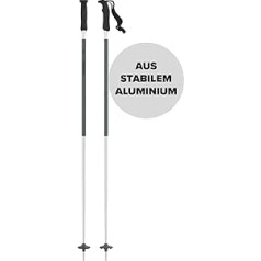 ATOMIC Redster Q slēpošanas nūjas – daudzpusīgi 4 x alumīnija slēpju nūjas – ergonomisks rokturis uz nūja – nūjas ar 60 mm trases plāksni – slēpošanas nūjas zaļā/sudraba krāsā