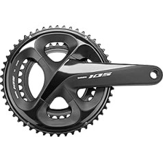 Shimano Unisex — pieaugušo apakšējais kronšteins — 2092852230 apakšējais kronšteins, melns, 172,5 mm